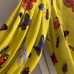 Yellow butterfly blouse. Slightly cropped!❤️
